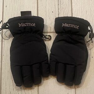 Marmot Insulated Black Gloves, Youth L